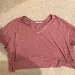We the free cropped tee in rust